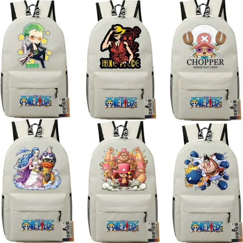 

One Piece Anime Pirate Luffy Joe Basoron White Beard Cartoon Male and Female Primary and Secondary School School Bag Backpack