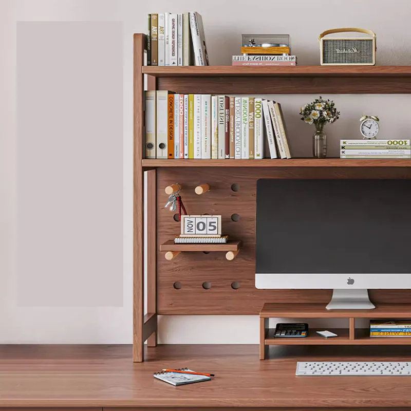 Chinese Retro Style Bookrack Design Wooden Multilayer Strong Home Bookshelf Display Estante Para Libros Home Furniture LVBK