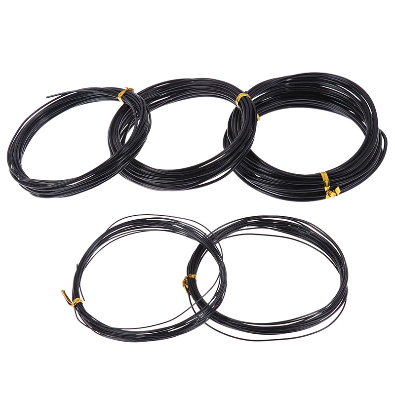 Total 5M (Black) Bonsai Wire Anodized Aluminum Bonsai Training Wire, 5 Sizes (1.0Mm, 1.5Mm, 2.0Mm, 2.5Mm, 3Mm) for Plant Shapes 6