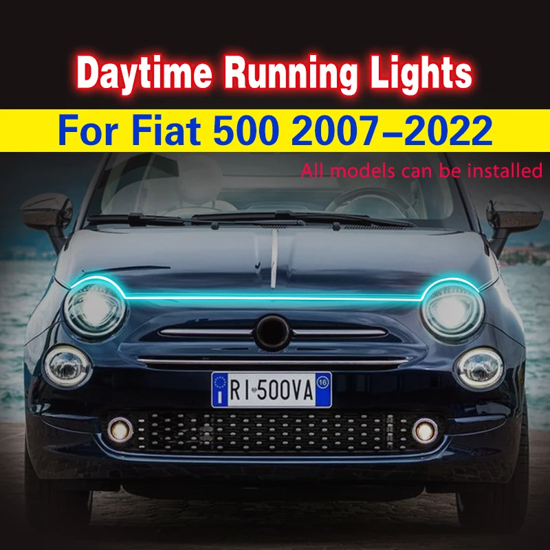 フィアット500 595 アングリーアイブロー マットブラックABSプラ