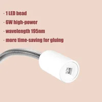 UV LED Nail Light for Drying Gel Nail Polish Clip-On Flexible Desk Nail Lamp with USB Portable Nail Dryer Manicure Salon Tool 2