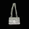 2Pcs Metal Full Diamond Bow Heart Mirrow Handbag Parfum Bottle Junk Phone Case Decoration Charm Accessories Flat Back DIY Craft 3