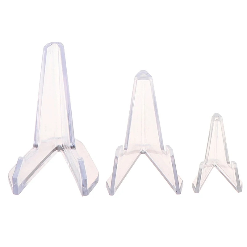 1Pc Card Display Show Stand Acrylic Jewellery Stand Holder Collectibles Coins Easel Medal Badge Holder