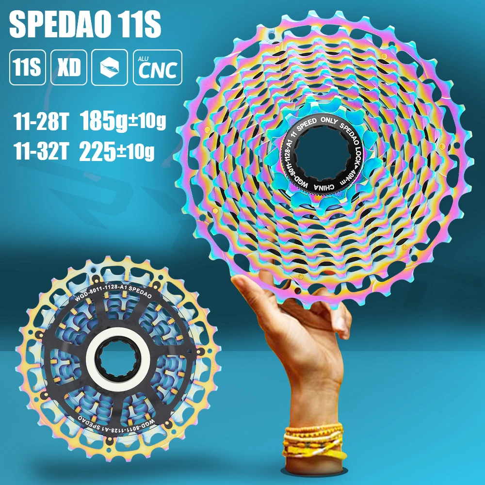 SPEDAO 超軽量ロードバイク カセット r9100バイクパーツ スプロケット フリーホイール cnc k7 11v hg 11 25 28 32 34 t slr2 RDB419 SPEDAO-超軽量ロードバイクカセット,r9100バイクパーツ用