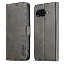 Premium Flip Leather Wallet Phone Case with Card Holder and Stand - Shockproof Cover - Google Pixel 8 Pro (GRAY)