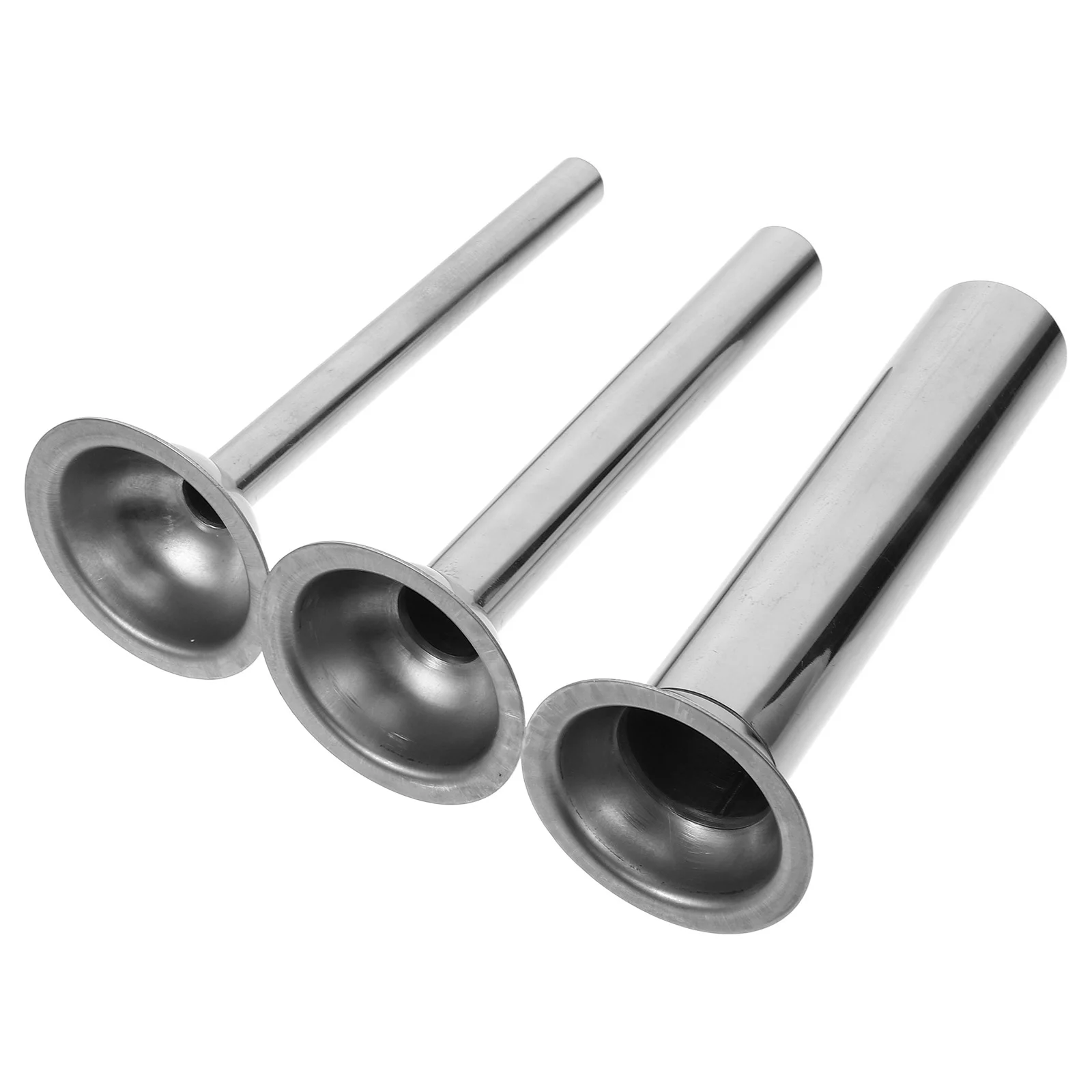 Sausage Stuffer 3 Pcs Hand Sausage Stuffer Tube Meat Stuffing Maker Kit Vertical Making Funnel Filler