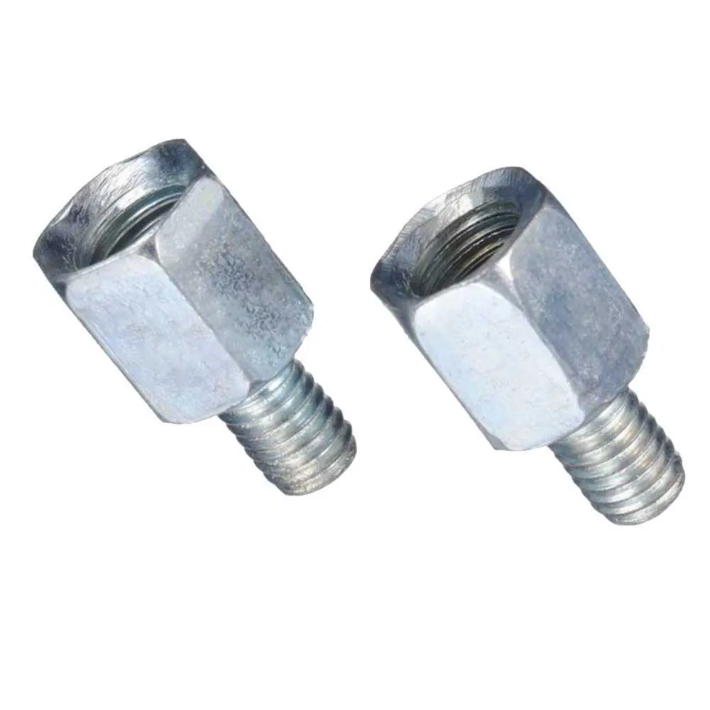 

2pcs Motorcycle 10MM 8MM Rearview Mirrors Adapters Right Left Hand Thread Clockwise Anti-clock Conversion Bolt Screws