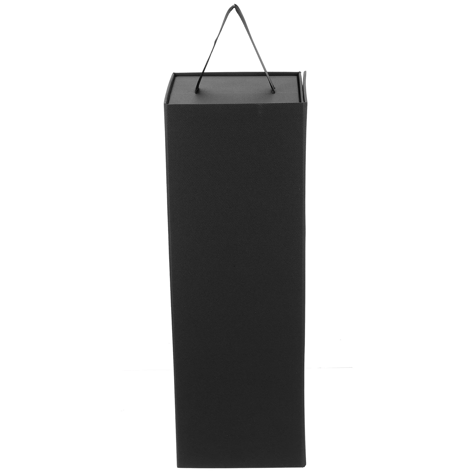 Single Wine Box Black Bottle Case – Durable Reusable Holder for 750ml Wine, Travel &amp... - SKU WBBC2108 - UGI Packaging