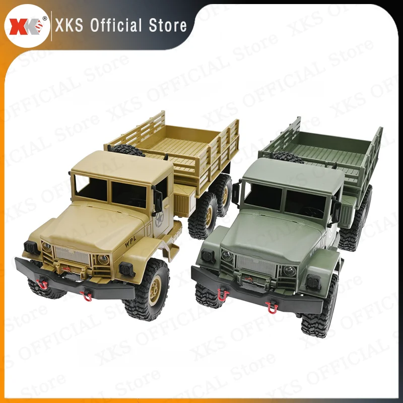 Wpl B16 1/16 Rc Car 2.4g Remote Control 6wd Off-road Rock Crawler Led Light Electric Climbing Rtr Kit Rc Truck Toy Gift For Boys 4