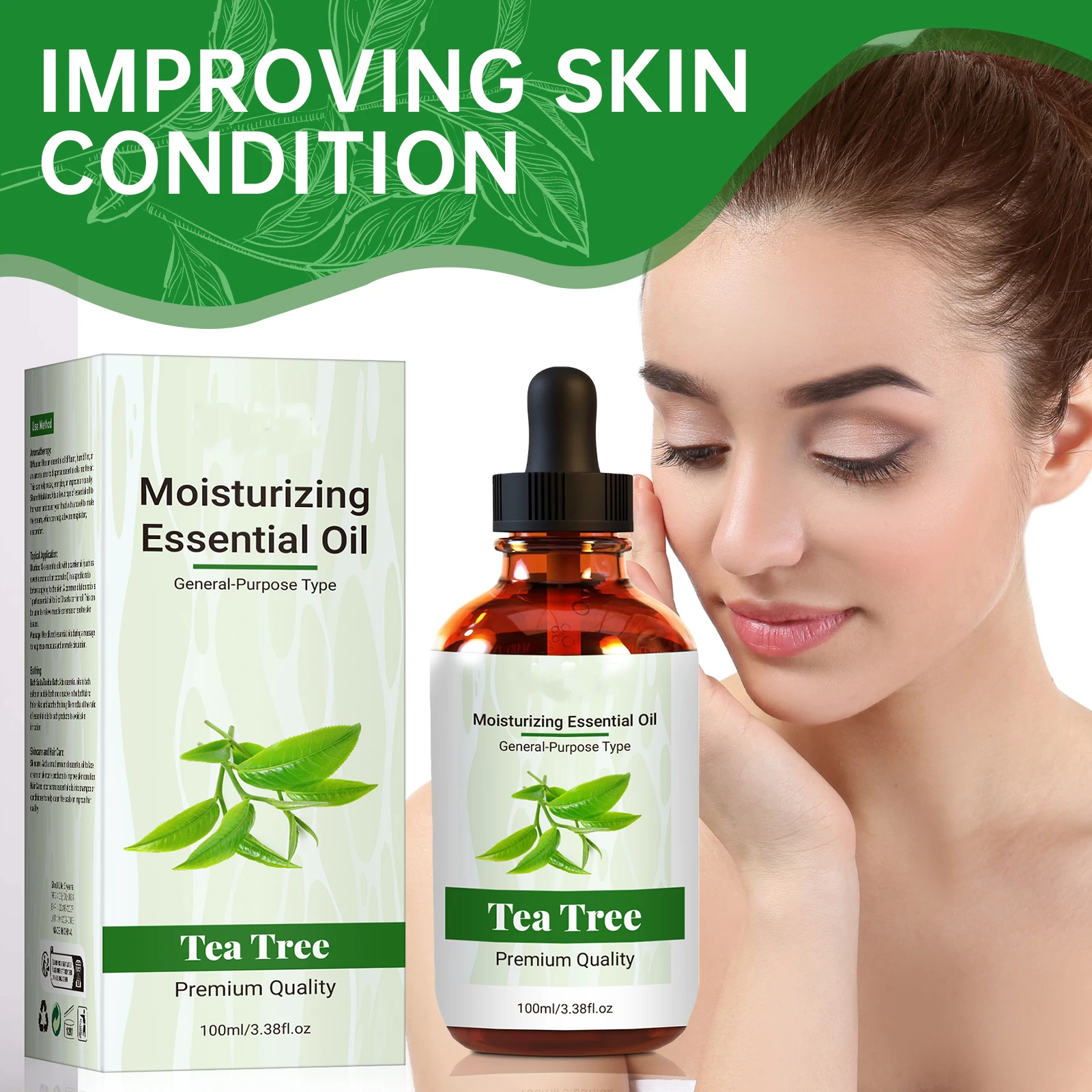 Tea Tree Oil Natural Moisturizing & Skin Repair Essential Oil - 100ML