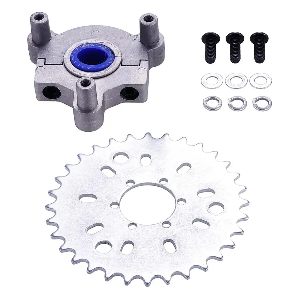 1.5" CNC Black 44T Sprocket Assembly Kit For 80cc Motorized Bicycle 415 Chain 