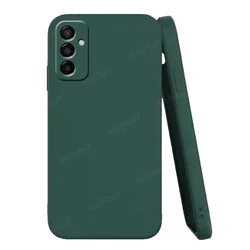 Liquid Silicone TPU Soft Cover Case - Original Design, Enhanced Protection - A35 (Black Green)