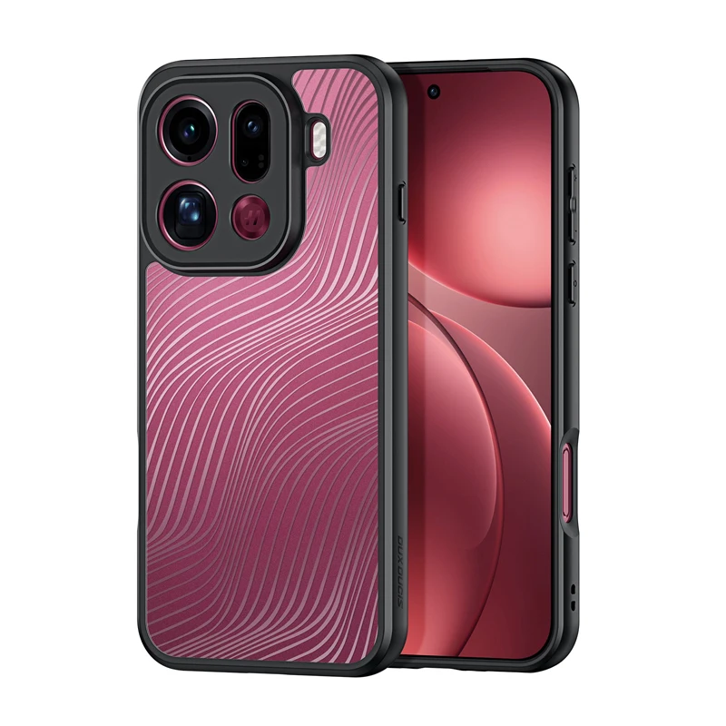 Enhanced Anti-Drop Hard PC Translucent Phone Cover with Flowing Line Design