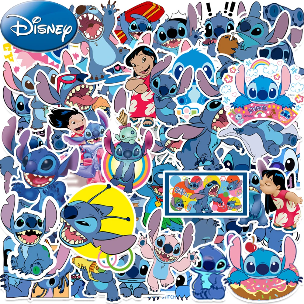 

10/30/50pcs Cute Disney Lilo & Stitch Cartoon Stickers DIY Diary Laptop Luggage Skateboard Kawaii Graffiti Decals Toys Gifts