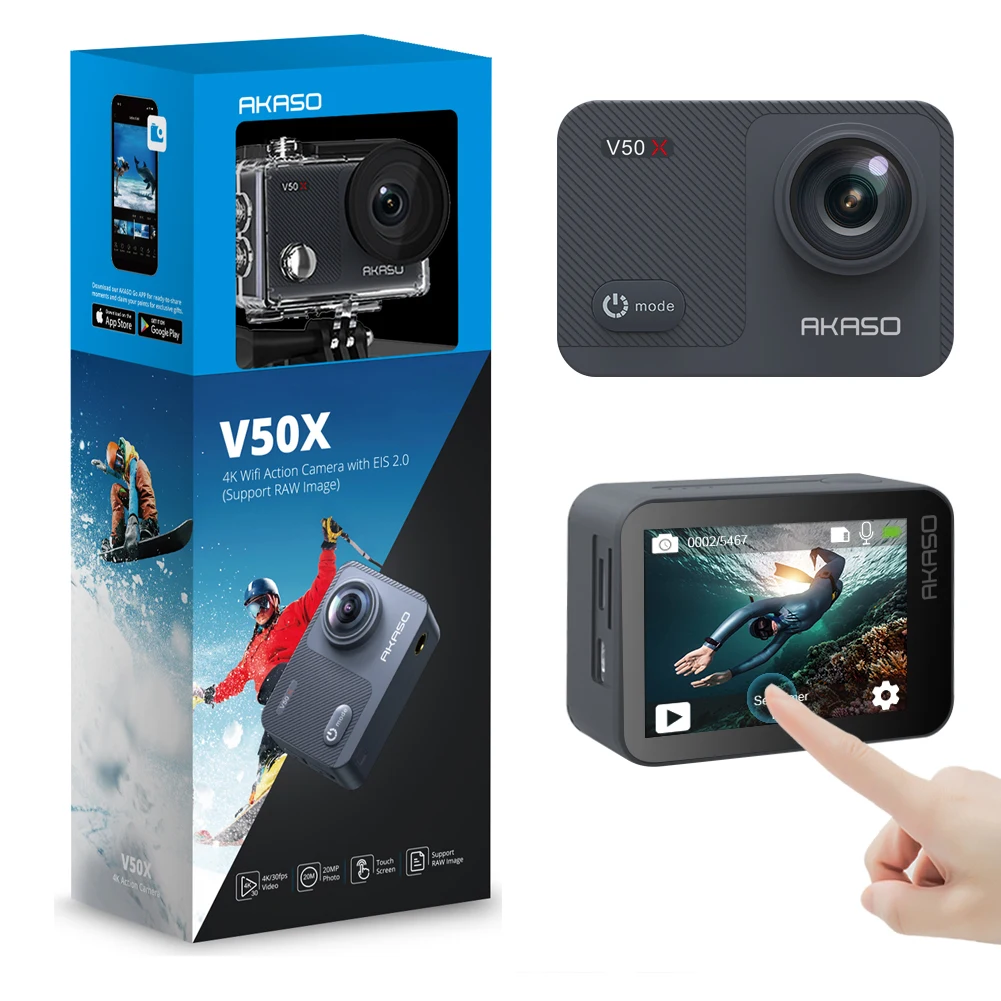 Action Camera Akaso V50x Pro  Akaso V50x 4k Action Camera - Sports &  Action Video Cameras - Aliexpress