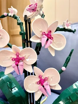 Compatible with 10311 Building Blocks Set Model Orchid Pot Creative Flower Bouquet Ideas Assembled DIY Bricks Educational Toys f 3