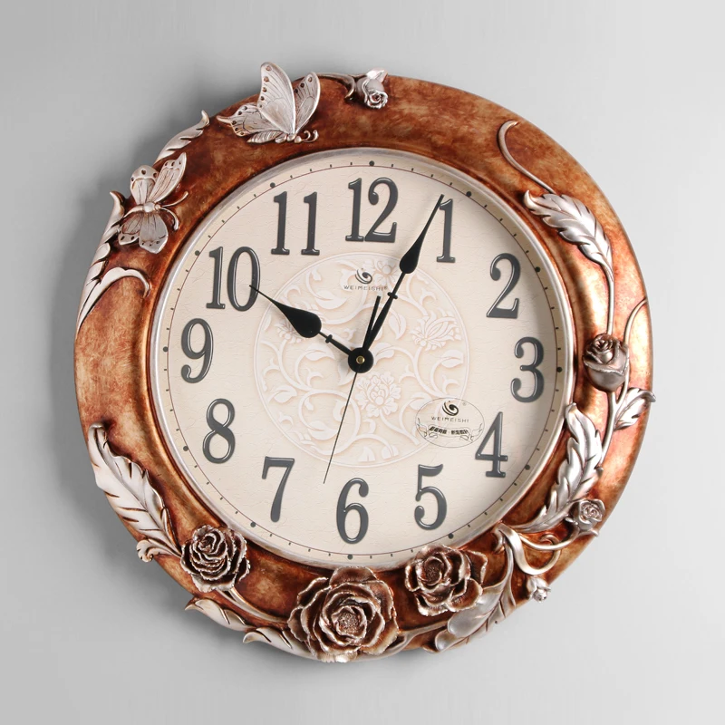 

Creative Wall Clock Modern Design Fashion Classic Round Bedroom Interior Wall Clock Silent Horloge Home Accessories AB50WC
