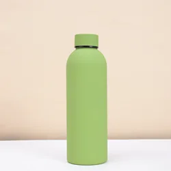 Personalized Stainless Steel Vacuum Flask - 0.5L Portable Sports & Travel Bottle - 0.5L (Green)