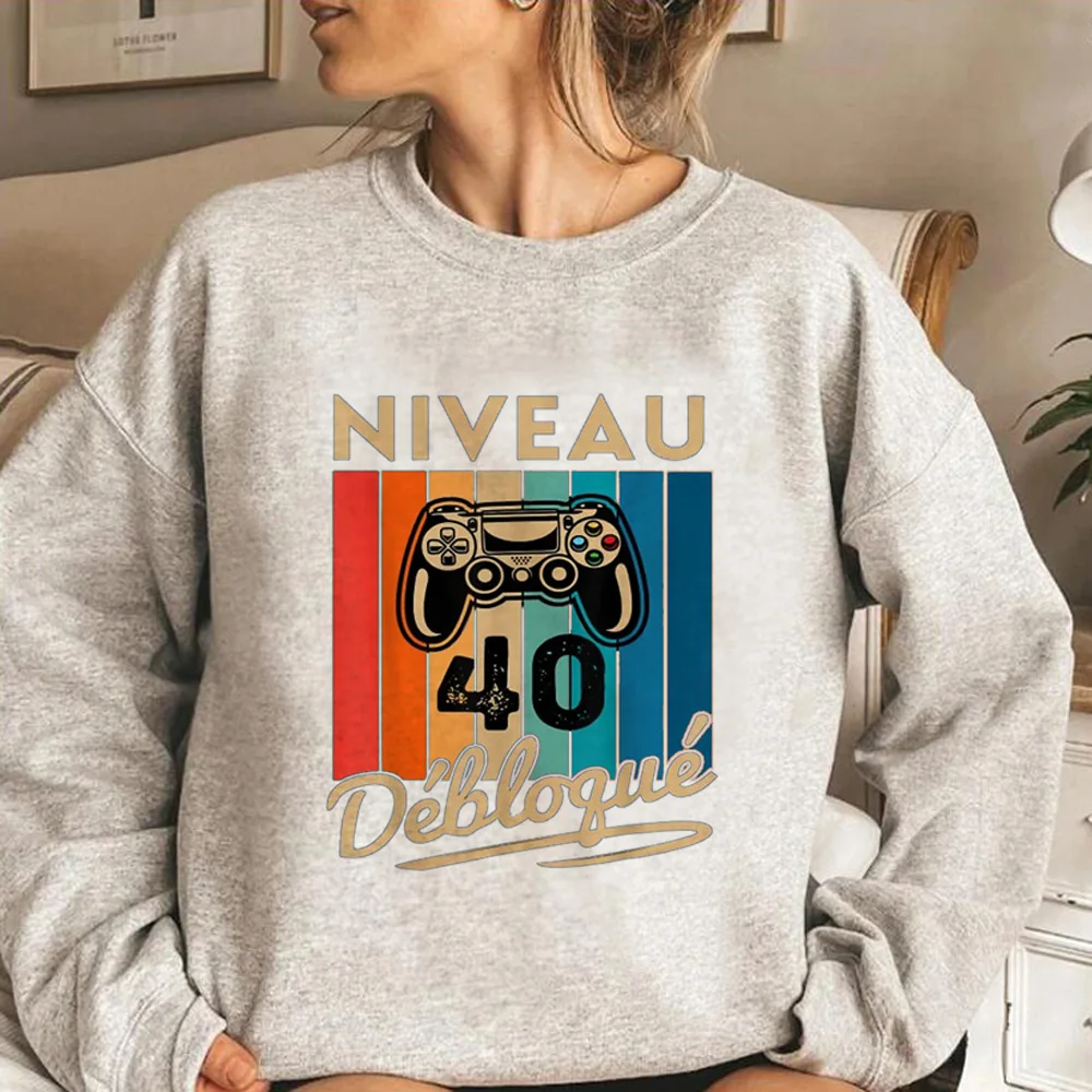 

40 Ans 40th Years Birthday hoodies women Kawaii anime funny sweatshirts women graphic Pullover