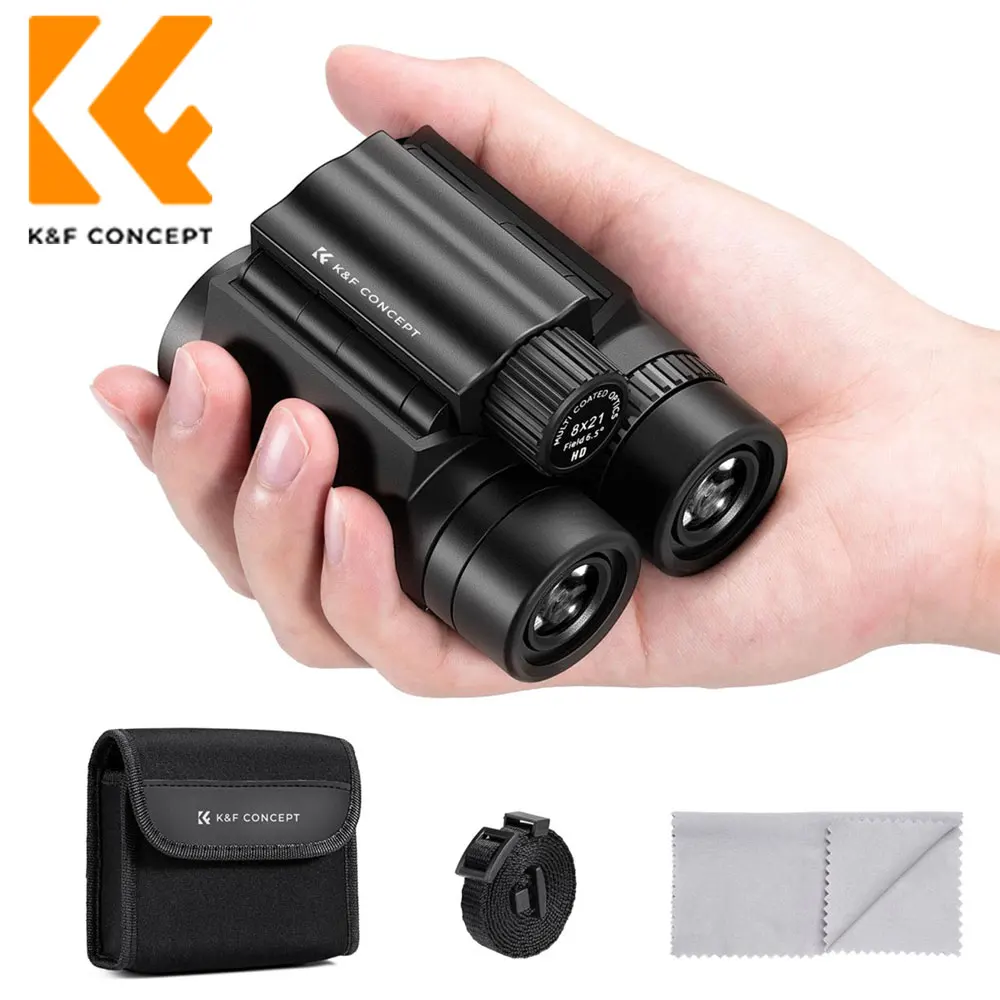 

Компактный астрономический бинокль K & F Concept 8x21 10x25 12x32, телескоп для детей, для наблюдения за птицами, путешествий, кемпинга, театра