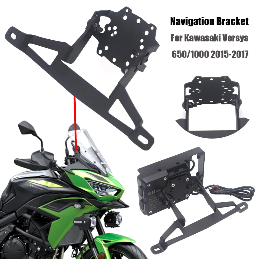 

Кронштейн-держатель для GPS навигатора для Kawasaki Versys 650/1000 2015-2017