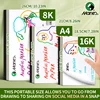 Marie's Acrylic Marker Papers, 50 Sheets 16K/A4/8K  32 lb/120 gsm,Sketchbook for Alcohol Markers and Ink Mediums for Adults 4
