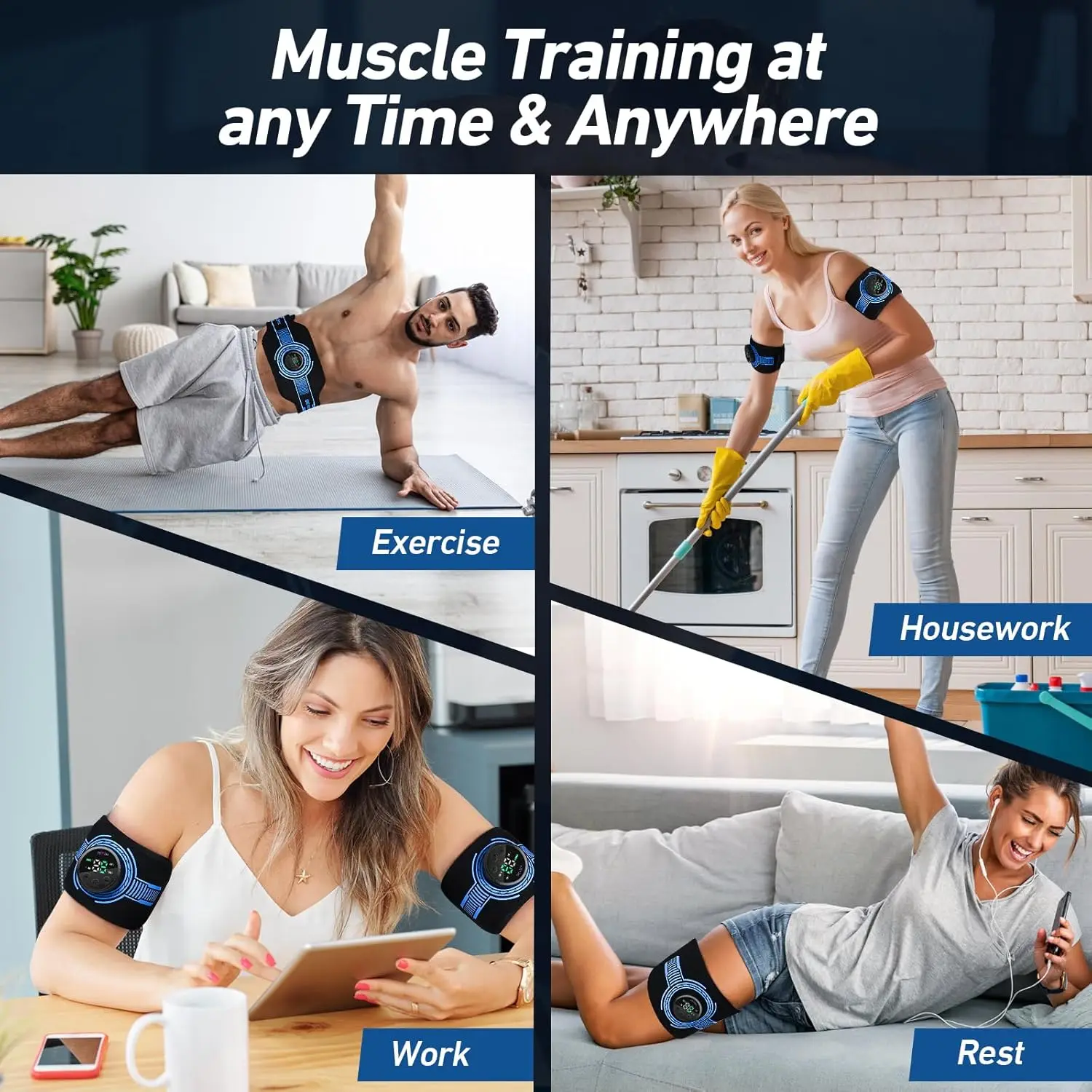 ABS Stimulator Ab Machine Abdominal Toning Belt Workout Portable Ab Stimulator Home Office Fitness Workout Equipment For Abdomen