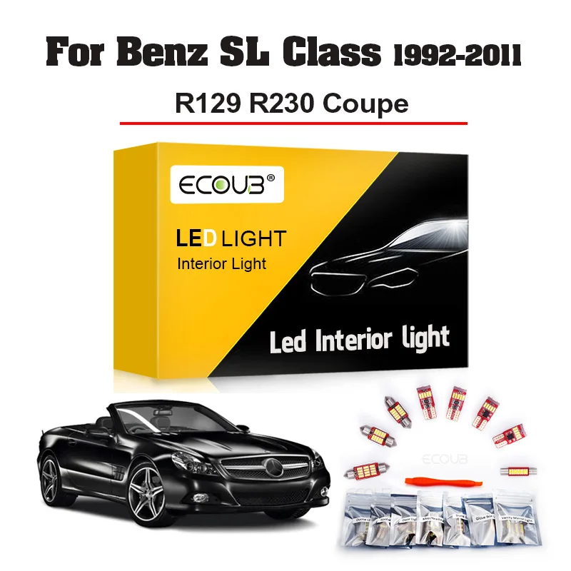 Kit Luci Interne A Led Per Mercedes Benz Classe Sl R129 R230 Coupe Sl 280 300 320 350 500 550 63 65 Amg Dome Map Canbus Light