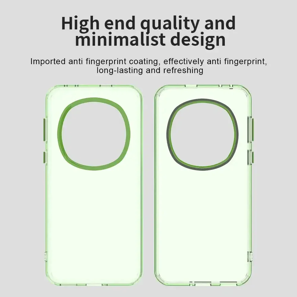 Luxury Shockproof Candy Silicone Phone Case with Translucent Back Cover