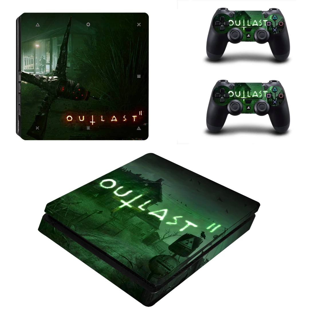Game Outlast 2 Ps4 Slim Skin Sticker Per Console E Controller Ps4 Slim Sticker Decal Vinyl