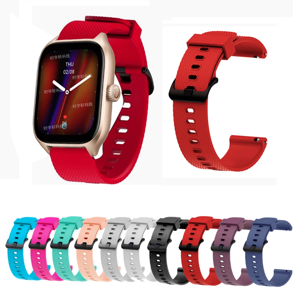 Cinturino In Silicone Da 20Mm Per Huami Amazfit Gts 4 2 Mini Bracciale Sportivo Per Xiaomi Amazfit Bip S/Bip Lite/Bip 2/Gtr 42Mm/Bip 1S /Gts 3