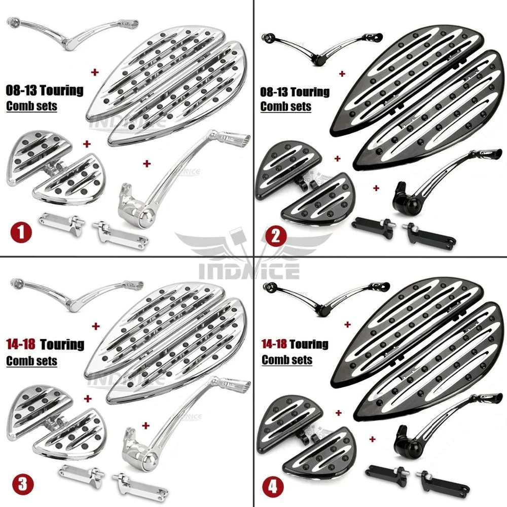 

For harley touring models floorboards+footpegs Shift Levers+passenger pegs+brake Pedal for harley FLHX FLHR FLTR FLHC footboards