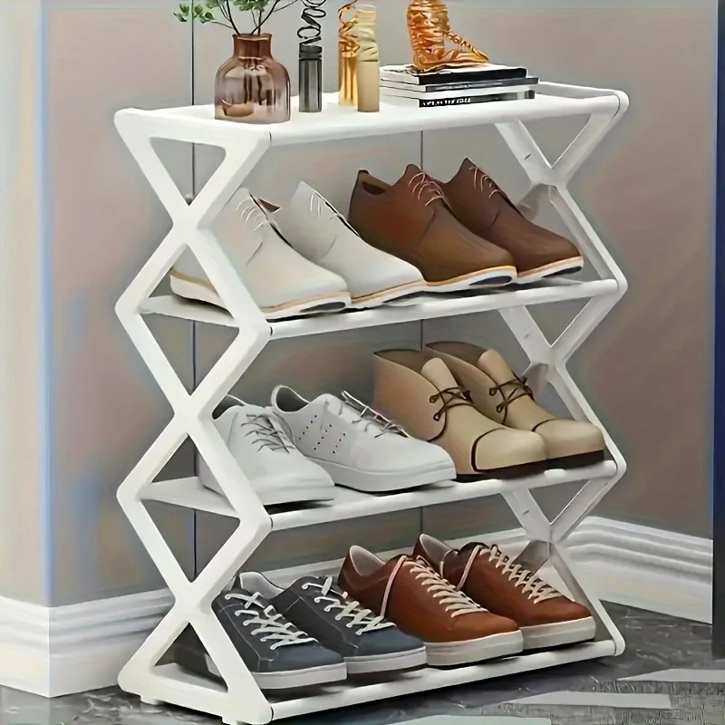 Shoe Rack 4-layer Foldable Shoe Rack Suitable for Storage in Entrances, Corridors, and Bedrooms Without Assembly shoe rack