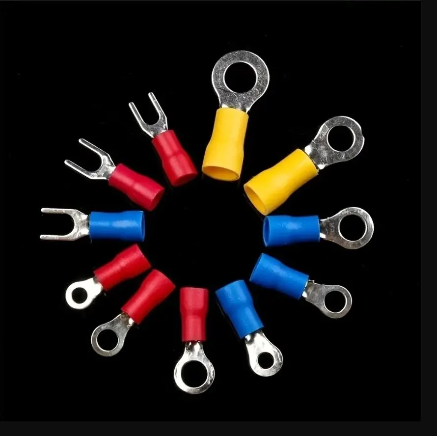 Terminal Connector 280PCS Wiring Cold Crimp Terminals Boxed PVC Insulated Terminal Block Spade Pair Connector