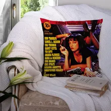 

Custom Pulp Fiction Pillowcase Cushion Cover Home Decor Hotel Car Seat Backrest Sofa Pillow Case 21104-02