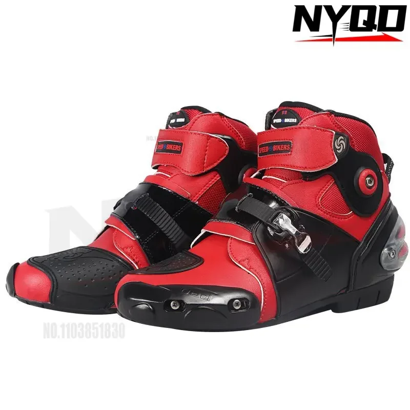 Motorcycle riding shoes men motorcycle short boots anti fall anti slip racing shoes spring summer racing boots knight motorcycle shoes motorcycle boots