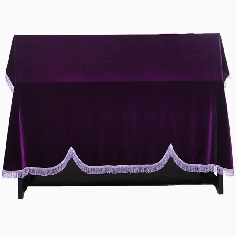 Golden Velvet Piano Cover Universal Piano Cover For Upright Keyboard Dust Stitching Tassel Textile piano keyboard cover piano keyboard covers