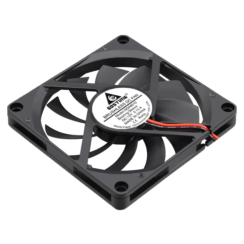 20PCS Gdstime 8010 Comptuter PC Cooler 80mm 8CM 2Pin 12V DC Brushless Computer Case Cooling Fan 80x80x10mm Laptop Axial Cooler