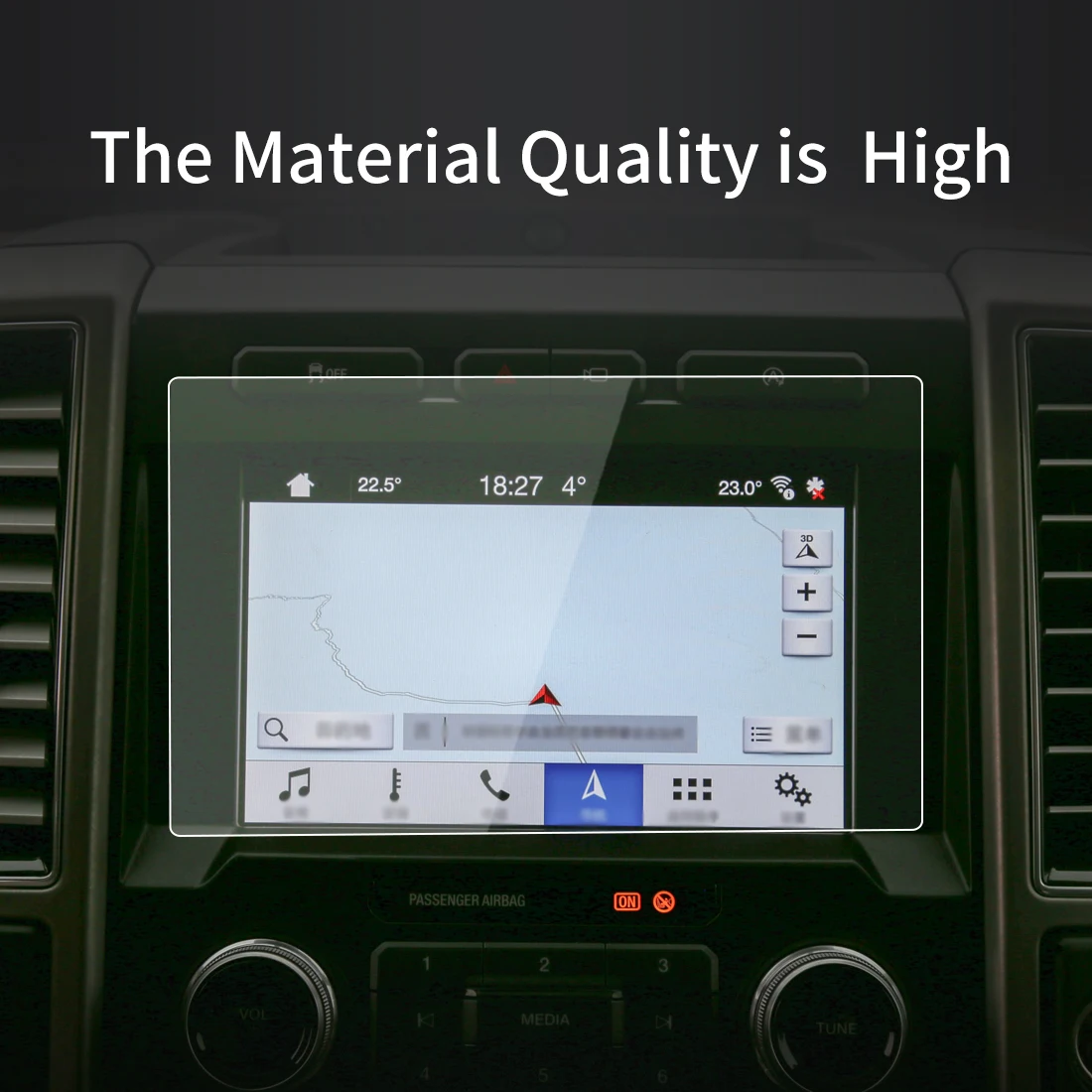 

Car Stickers Screen Protector For Ford F-450 2023 Navigator Display Tempered Glass Protective Film Car Accessories For Vehicles