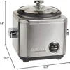 4 Cup Rice Cooker, Stainless Steel Exterior, Traditional Lever Control with Warm and Cook Settings, Warm Cook Indicator Lights 5