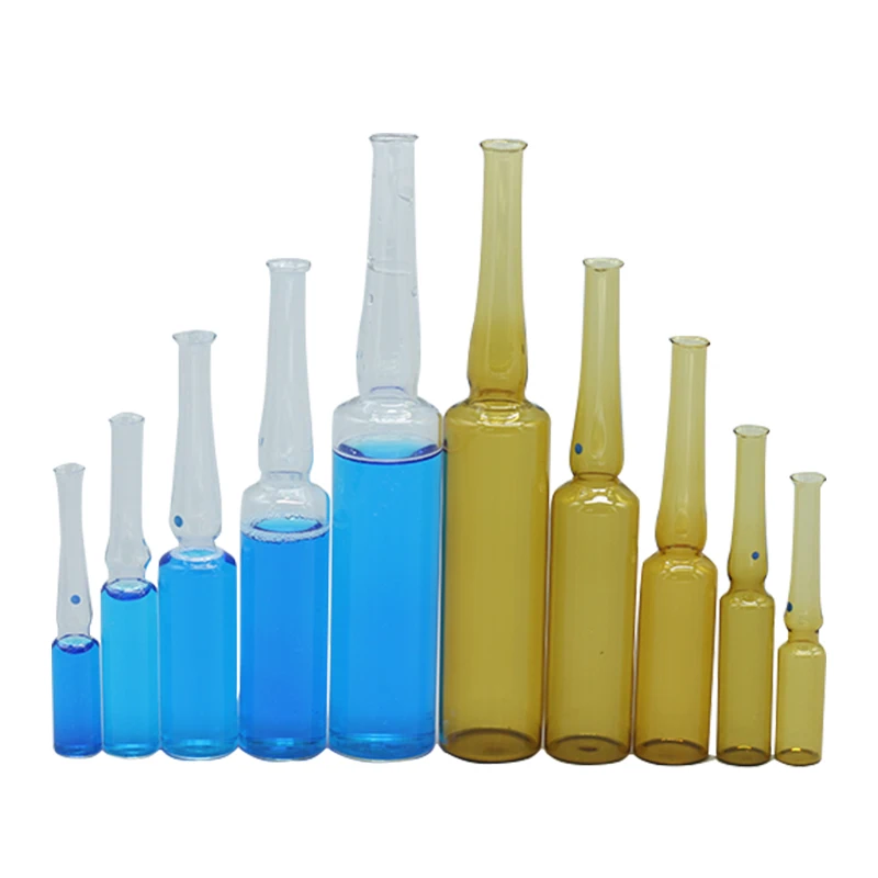 100pcs/lot Glass Ampoule Transparent/brown Injection Bottle Easy