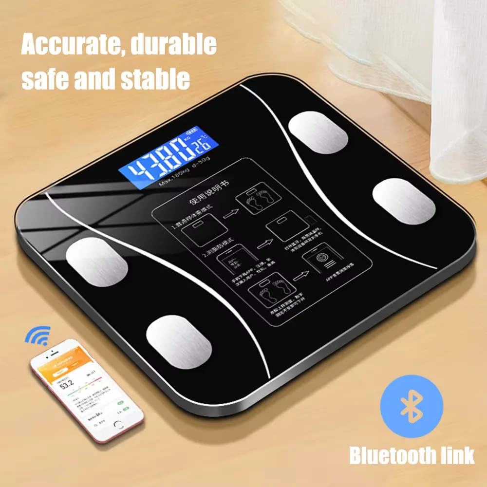 Body Fat Body Electronic Scale APP Weight Scale Intelligent Electronic Bluetooth Battery Charging Optional Fat
