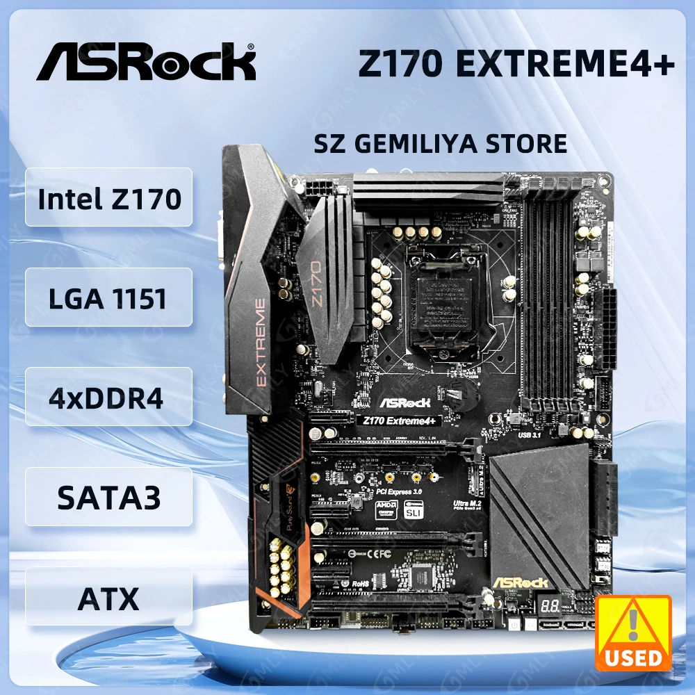 Placa base ASRock Z170 Extreme4 + Intel Z170 LGA 115 DDR4
