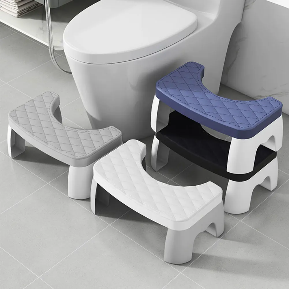 Poop Stool Non-Slip Toilet Squat Stool Portable Toilet Seat Plastic Home Adult Bathroom Accessories