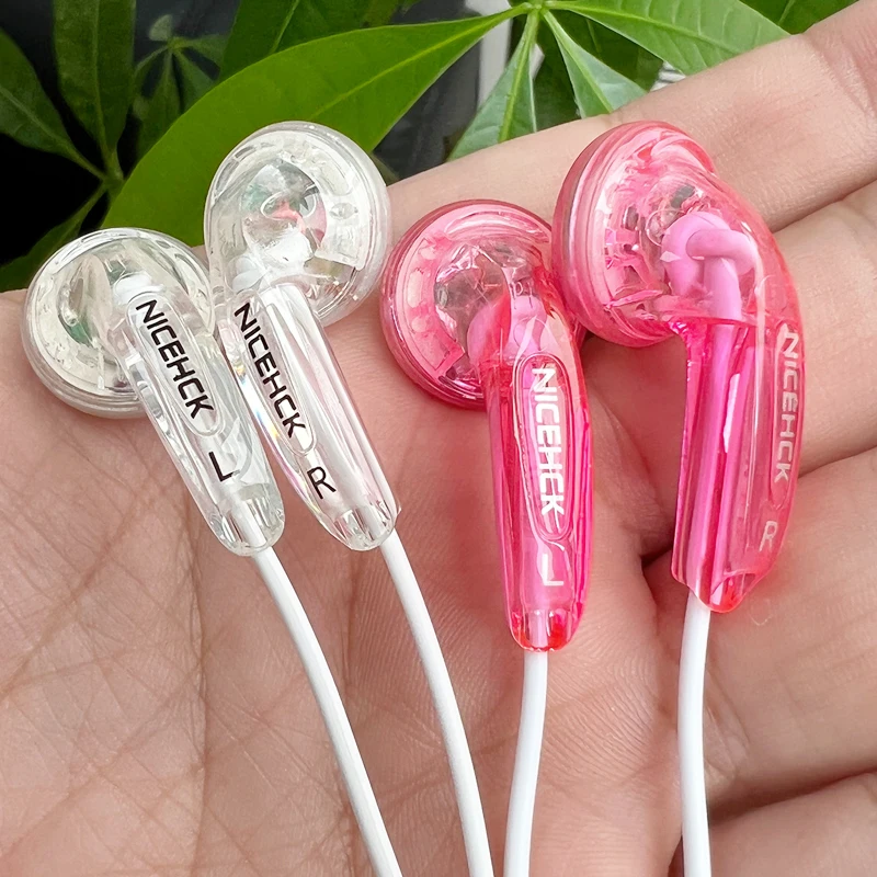 NICEHCK Traceless 3.5mm HIFI Earbud 15.4mm Dynamic Driver Unit DJ Bass Earphone Wired HD Microphone Headset EB2S/B40/B70/VIDO Wired Earphones