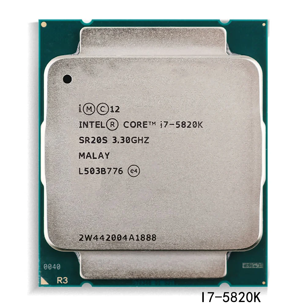 Intel Core I7 5820k Cpu 3.30 Ghz Procesador Intel core i7 i7 5820K 5820K SR20S, 6 3,30 grados, 22mm