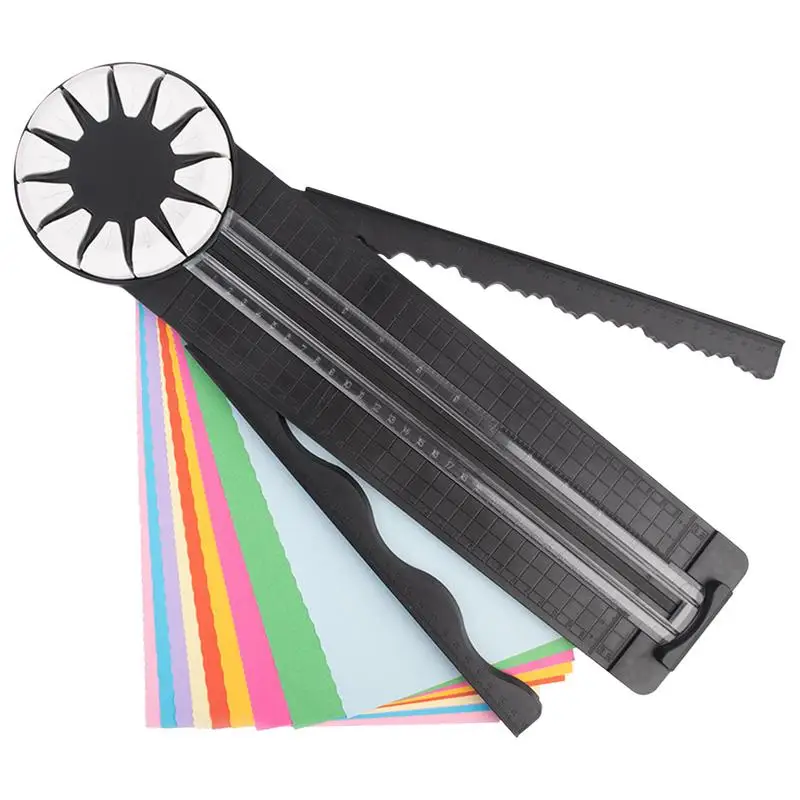 

12 In 1 Paper Cutter Multifunctional Paper Craft Machine Decorative Paper Cutting Tool With Measurements For Card Making