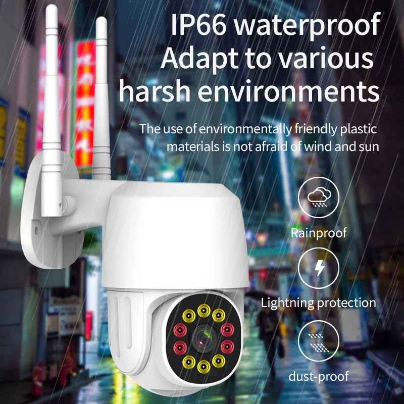 2MP 1080P 360Eyes APP Full Color Night Vision Wireless PTZ IP Camera AI Humanoid Motion Detection Home Security CCTV Monitor 4