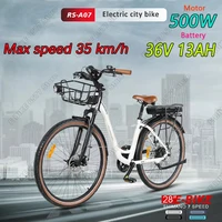 Electric Bike SAMEBIKE RS-A07 500W Motor 36V 13AH Lithium battery city Travel E Bike 28*2.0inch Tire Mountain Electric bicycle