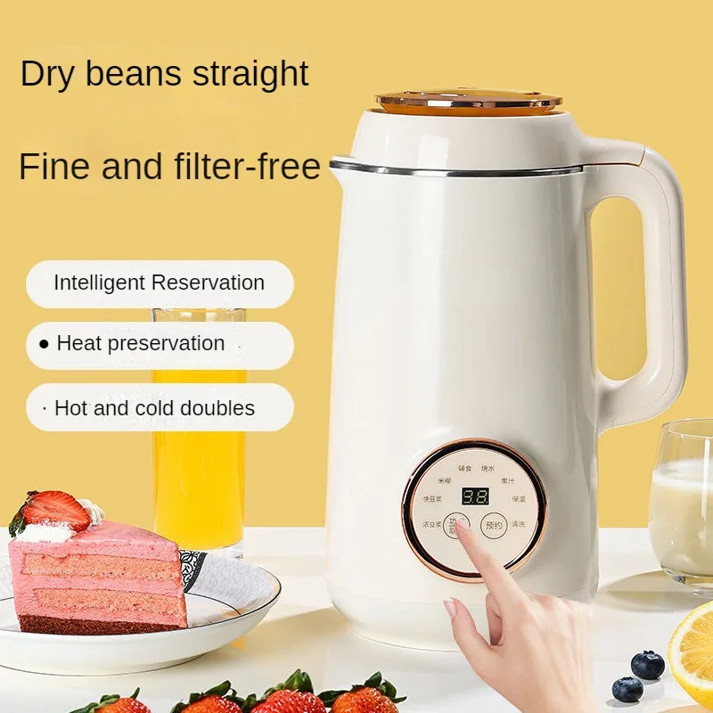 Liquidificador Elétrico de Alta Velocidade Poderoso Máquina Doméstica Espremedor de Leite de Soja Chaleira Fervente de Água 1200ml 220v